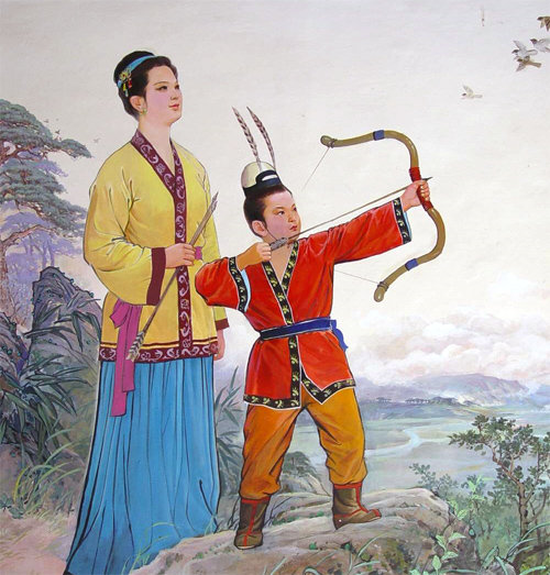 File:Lady Yuhwa and young Chumo.jpg