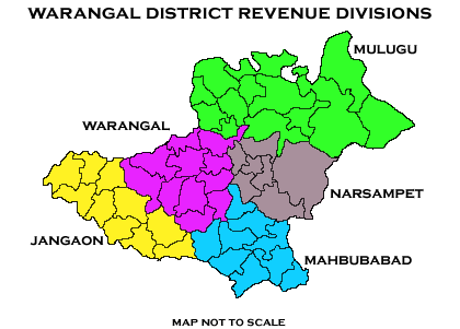 File:Revenue divisions map of Warangal district.png