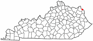 Location of Flatwoods, Kentucky