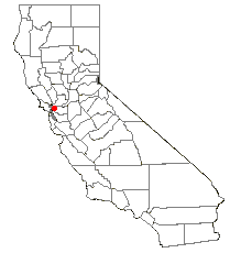 Location of East Richmond Heights, California