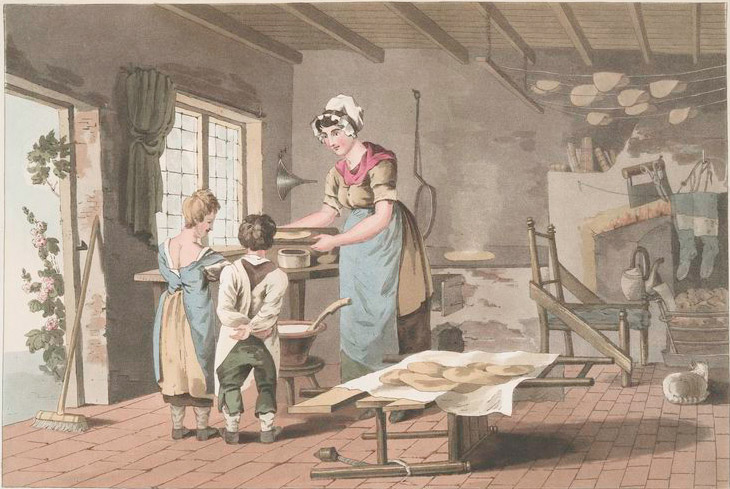 File:Yorkshire Woman making oat cakes.jpg