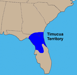 Map of Timucua Indian Territory