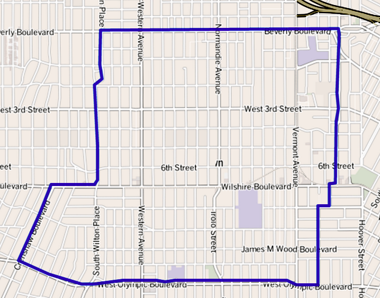 File:Map of Koreatown, Los Angeles, California.png