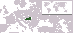 Location of Hungary