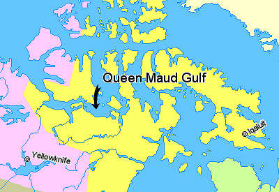 Archivo:Map indicating Queen Maud Gulf, Nunavut, Canada.png