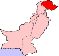 Location of Gilgit-Baltistan (red)