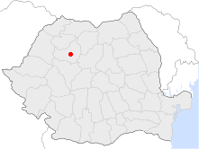 Location of Cluj-Napoca