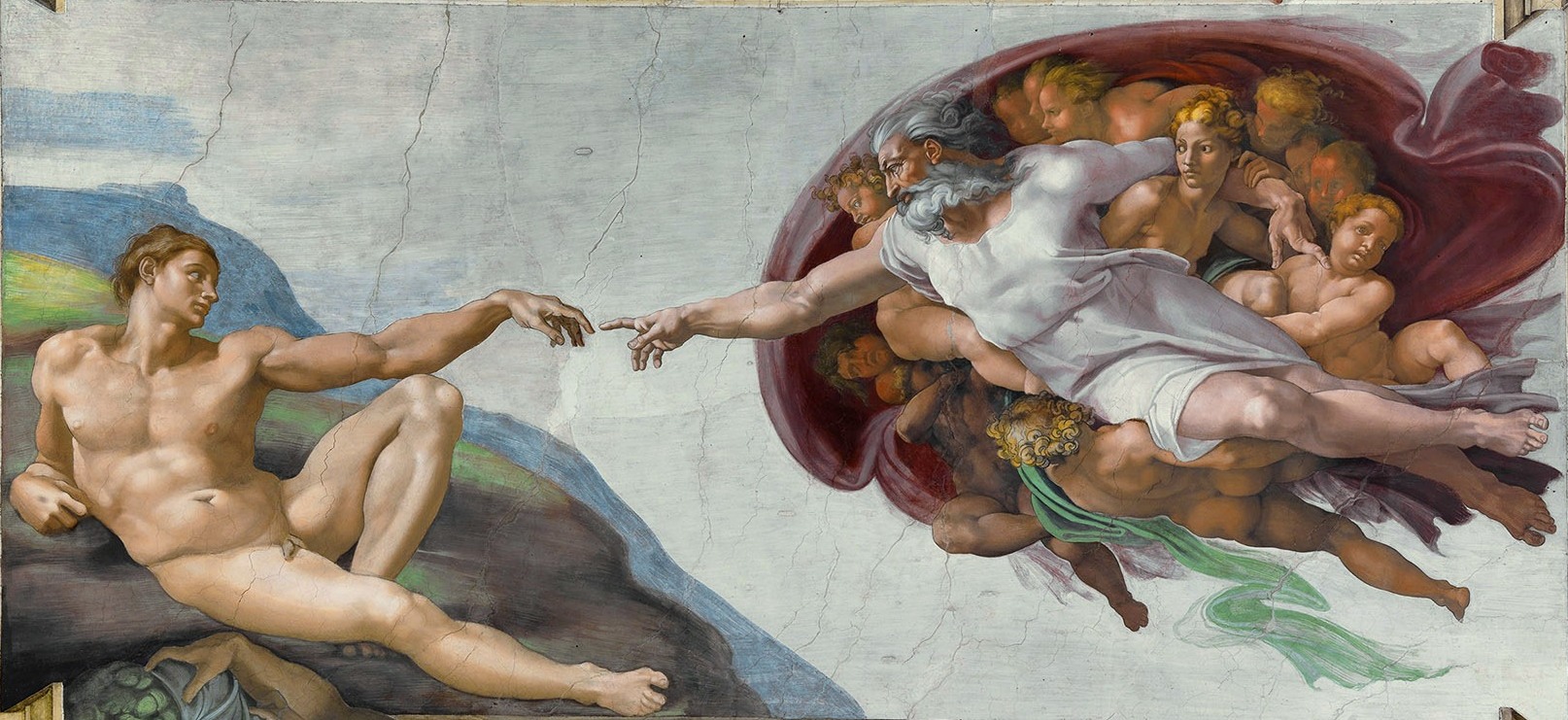 Catholic Church Painting The Creation Of Adam