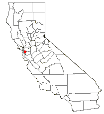 Location of San Leandro, California