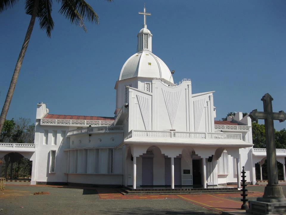 Front View of 'St. Mary's Forane Church Edoor'.