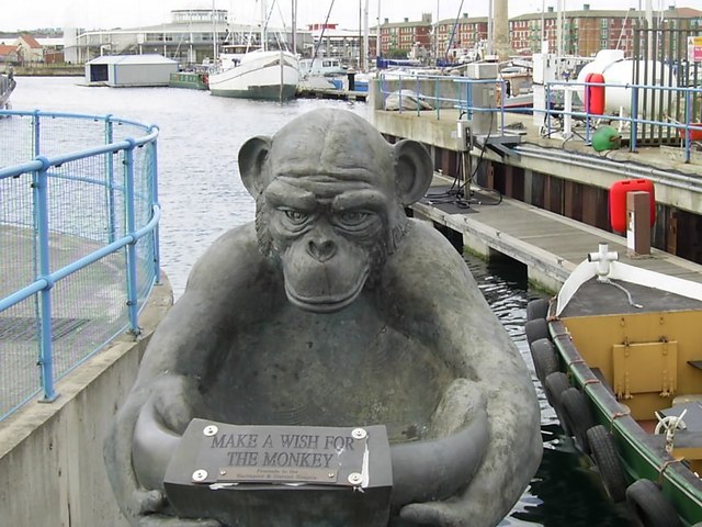 File:"monkey" Hartlepool Marina. - geograph.org.uk - 445955.jpg