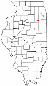 Location of Braceville, Illinois