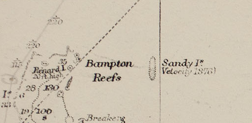 Archivo:Sandy Island on 1908 chart - cropped.jpg