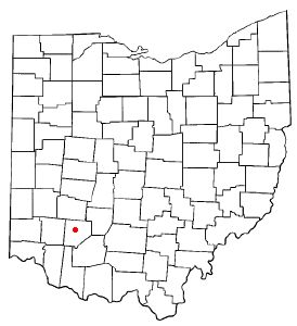 Location of Wilmington, Ohio