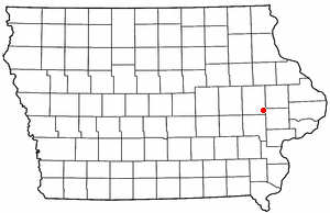 Location of Mount Vernon, Iowa