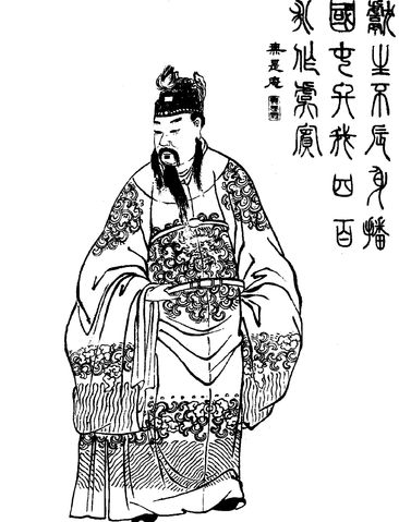 Archivo:Emperor Xian Qing illustration.jpg