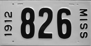 File:1912 Mississippi license plate.png