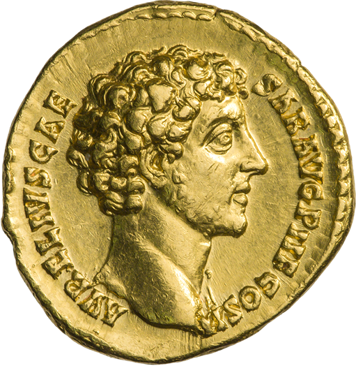 File:Aureus of Marcus Aurelius as Caesar.png