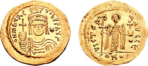 Файл:Solidus-Maurice Tiberius-sb0481.jpg