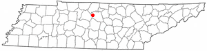 Location of Mount Juliet, Tennessee