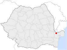 Location of Isaccea