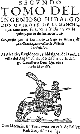 Файл:Portada de don quijote(Avellaneda).png