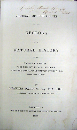 Archivo:Journal of researches - Darwin.jpg