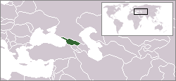 Location of Georgia (country)