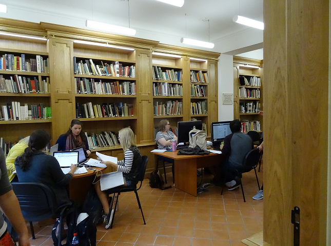 File:Students working in the library at IAU College.png