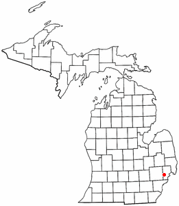 Location of Sterling Heights, Michigan