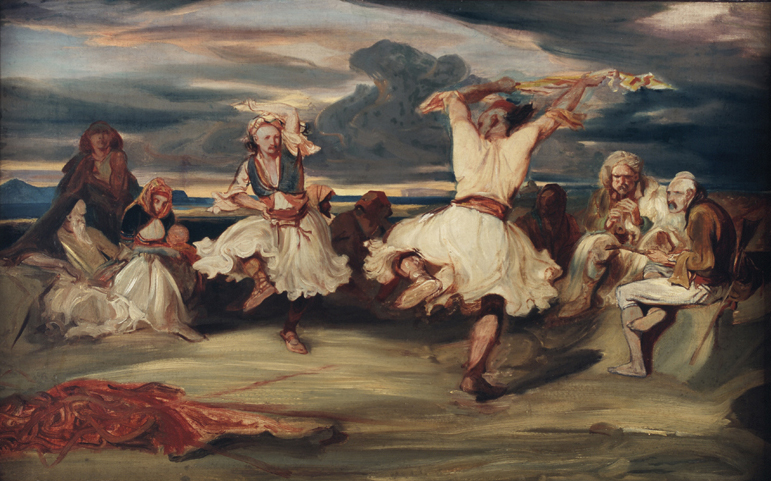 File:Les Danseurs Albanais by Alexandre-Gabriel Decamps (c. 1835).jpg