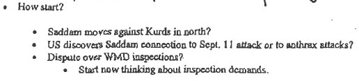 Excerpt from Donald Rumsfeld memo dated Nov 27 2001[23]​