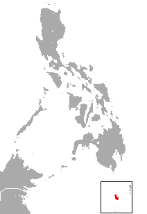 Distribución del tarsero de Sangihe