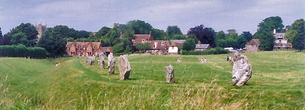 File:Avebury henge and village UK.jpg