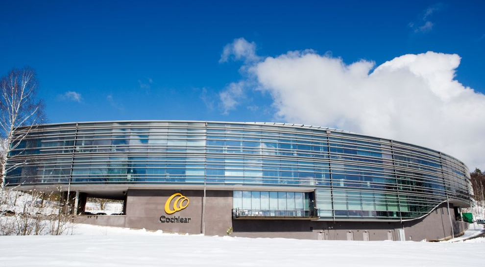 Cochlear Bone Anchored Solutions famous glass building in Gothenburg, Sweden, designed by White Arkitektbyra