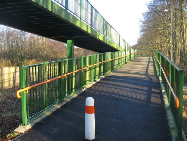 File:Footbridge Ramp - geograph.org.uk - 1215145.jpg