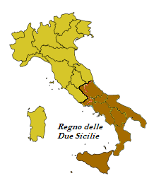 Map of the Kingdom of the Two Sicilies