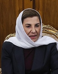 Archivo:Bouthaina Shaaban in Tehran (2023).jpg