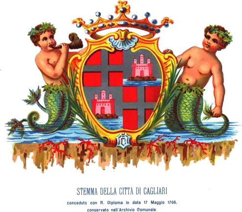 Archivo:Cagliari-Stemma sabaudo da L'archivio comunale di Cagliari.png