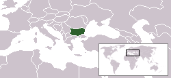 Location of Bulgaria