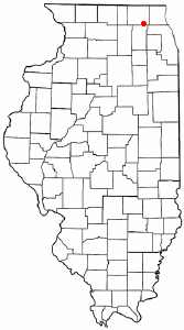 Location of Lake in the Hills, Illinois