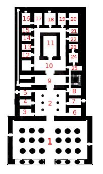 Plano del templo.