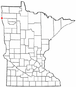 Location of Oslo, Minnesota