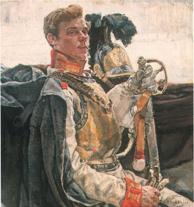 File:Cavalry officer by Isaak Brodsky (1909).jpg