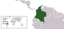 Location of Colombia