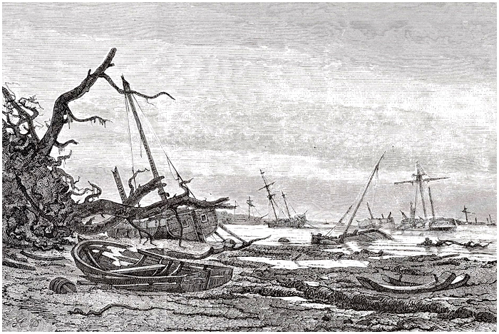 File:Holger Drachmann - 1872 Baltic sea flood.png