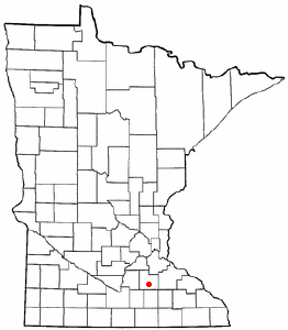 Location of Faribault, Minnesota