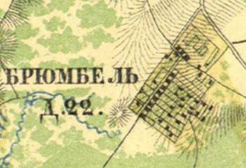 План деревни Брюмбель. 1860 год