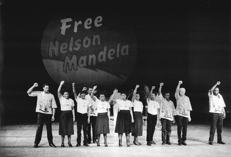 Archivo:Free Nelson Mandela Protest, Germany (crop).jpg