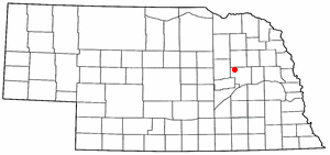 Location of Lindsay, Nebraska